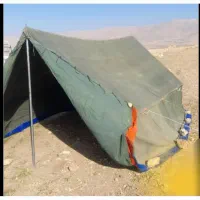 فروش چادر صحرایی برزنتی با وسایل آهنی