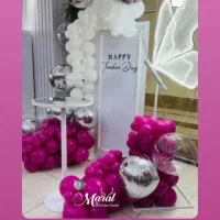 بادکنک ارایی گل ارایی  اجاره  میز صندلی|خدمات پذیرایی، مراسم|محمدشهر, همایون ویلا|دیوار