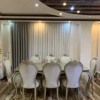 فروش فوری سرویس مبلمان غذا خوری کنسول چوب راش|مبلمان خانگی و میز عسلی|رشت, پستک|دیوار