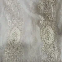 پرده حریر خامه دوزی شده