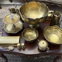 ظروف برنجی برند مپکو هند|ظروف سرو و پذیرایی|اراک, |دیوار