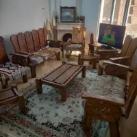 ست کامل مبلمان شامل مبل ۷نفره با میزجلو وعسلی|مبلمان خانگی و میز عسلی|ورامین, شهرک فجر|دیوار