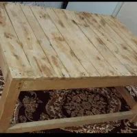 میز کرسی چوبی بزرگ