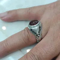 انگشتر نقره عقیق یمن کار دست اصل