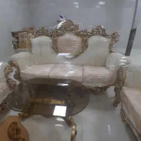 مبل سلطنتی سفید صورتی|مبلمان خانگی و میز عسلی|لاهیجان, یوسف آباد|دیوار