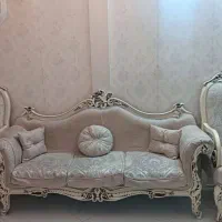مبل هفت نفره چوب راش گردو