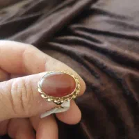 انگشتر درحد نو نگین عقیق با فاکتور