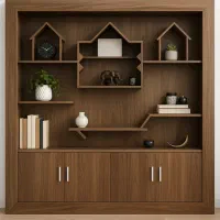 کمد دیواری دکوری بزرگ و حرفهای MDF در حد نو