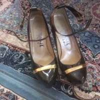 کفش ورنی براق پاشنه دارمجلسی