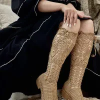 بافت و فروش بوتهای شیک قلاب بافی