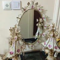 آینه شمعدان عتیقه و نوستالژی