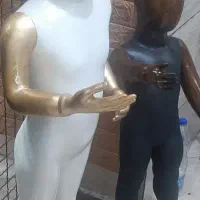 دوعدد مانکن بچگانه وتعدادی چوب کار بچگانه