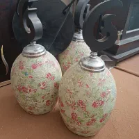 لوستر سه حباب آشپزخانه|لوستر و چراغ آویز|اصفهان, هفتون|دیوار
