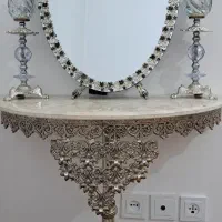 اینه شمعدان|آینه|ابریشم, |دیوار