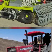 کاشت زمین با تراکتور399 و 475جفت در حد خشک