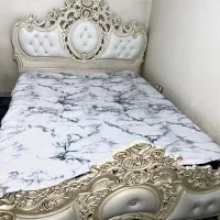 تخت خواب دو نفره همراه با رو تختی و تشک رویال|تخت و سرویس خواب|رباط‌کریم, رباط‌کریم|دیوار