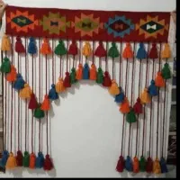 پرده سنتی از نخ خالص