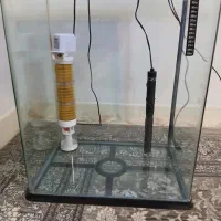 آکواریوم شیشه خم به همراه وسایل