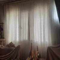 پرده تور بدون آستر عرض ۲۸۰ سانتی متر رنگ شیری|پرده، رانر، رومیزی|گنبد کاووس, |دیوار