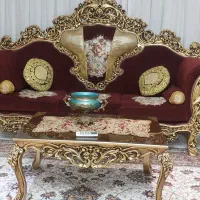 مبل سلطنتی ۹نفره ،جلو مبلی و دوتا عسلی