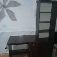 میز کامپیوتر و کتابخانه