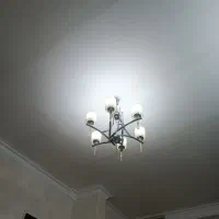 لوستر۶ شعله نقره ای