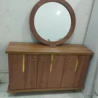 کنسول به همراه آینه بارنگبندی جذاب گالری چوب مهیار