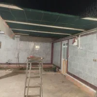 احیا کردن باغچه و نصب شید برای پارکینگ