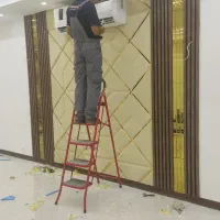نصاب قرنیز ترموال قاب بندی ماربل  تی وی وال و‌ سقف