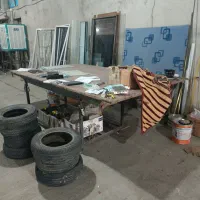 میز شیشه بری. میز برش . لوازم شیشه بری