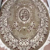 فرش ماشینی بیضی