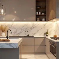 ماربل شیت uv دار بین کابینتی/حمام سرویس/تیوی وال|مصالح و تجهیزات ساختمان|فردیس, ثابتی|دیوار