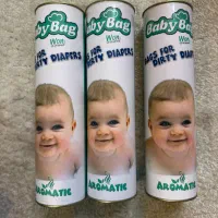 کیسه پوشک، چسب دار