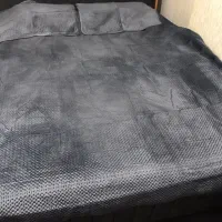 روتختی مخمل دونفره ۳ تیکه دور حاشیه کاملا نو.