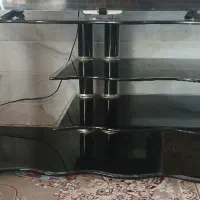 میز تلویزیون شیشه ای محکم