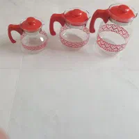 ۳عدد پارچ شیشه ای سالم نو نو با جعبه