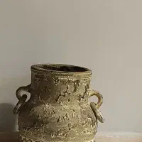 گلدان سفالی پتینه