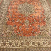 فرش جفت شش متری ابریشم ماشینی مسی|فرش|تهران, مدائن|دیوار