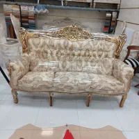 مبل سلطنتی نه نفره مدل دوسرگل درحد نو تمام راش|مبلمان خانگی و میز عسلی|رشت, آزادگان|دیوار