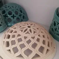 چراغ سفالی لوستری و دیواری|لوستر و چراغ آویز|یزد, |دیوار