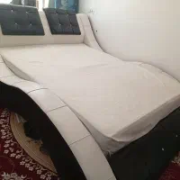 تخت خواب دو نفره در حد نو|تخت و سرویس خواب|سرپل ذهاب, |دیوار