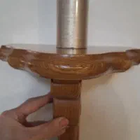 جا شمعی چوبی دیواری