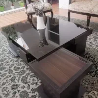 میز جلو مبلی همراه با عسلی