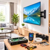 نصاب تعمیر گیرنده دیجیتال tv آنتن نصب براکت گردان