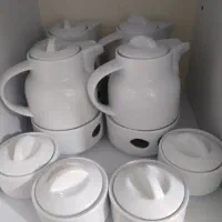 وارمرو قوری و پیش دستی و استکان و قندان ست