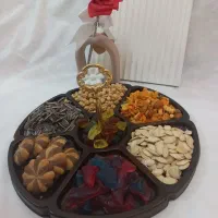 آجیل خوری هفت خانه پرکاربرد طرح چوب