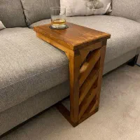 جلو مبلی چوبی استند روی دسته