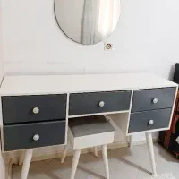 سرویس خواب سفارشی رنگ سفید طوسی