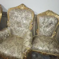 مبلمان سلطنتی ۹نفره  با میز عسلی