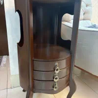 میز تلفن چوبی